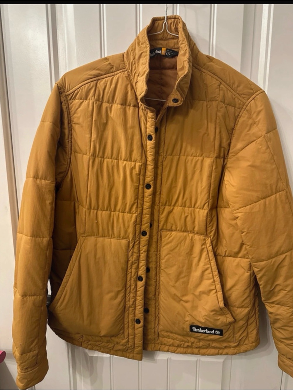 Timberland Men's Golden Mustard Quilted Puffer Jacket